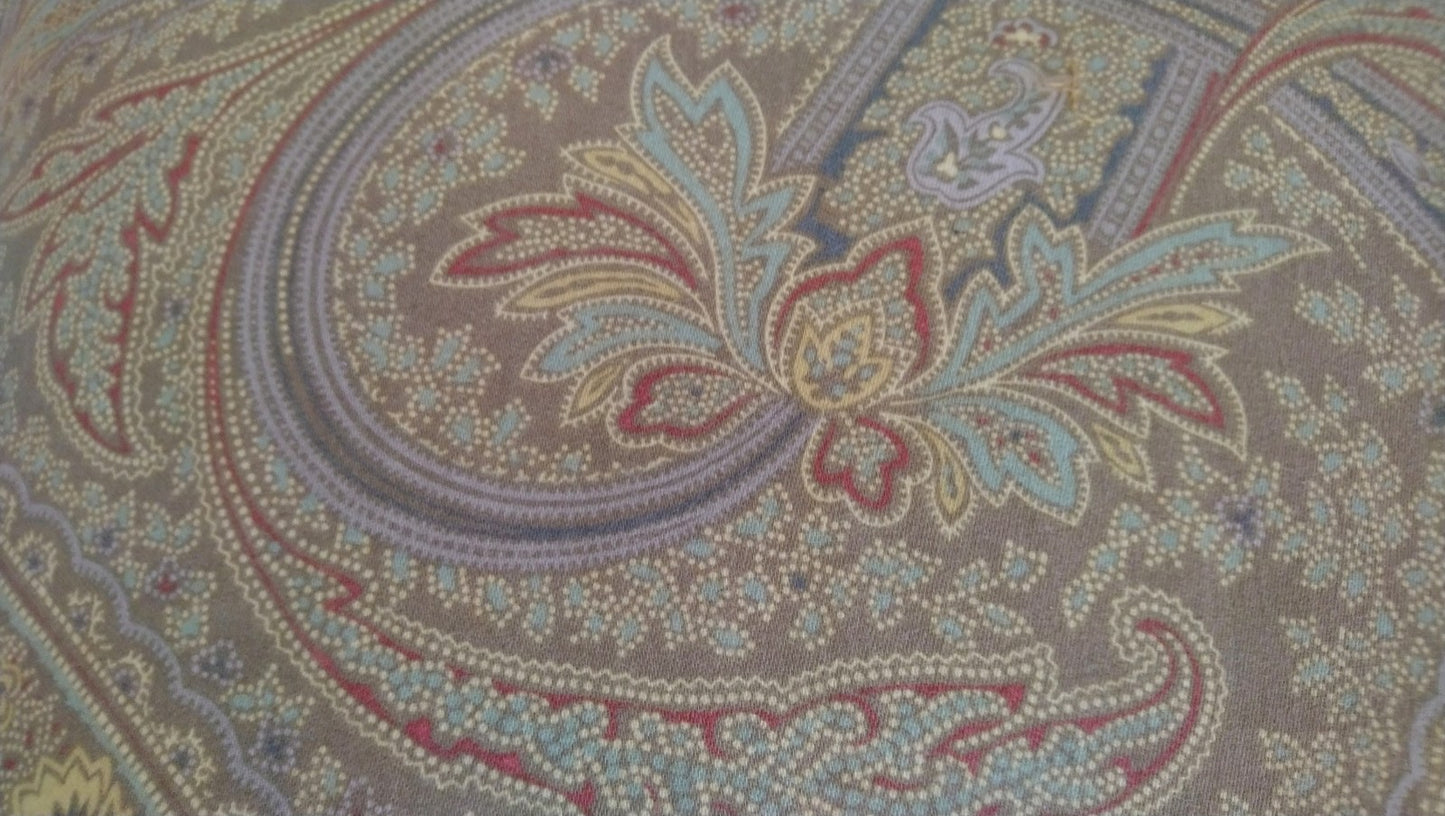 Autumn Paisley Cotton Cushion Cover
