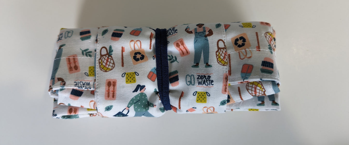 Foldable Tote Bag - Go 0 Waste Recycle Toss