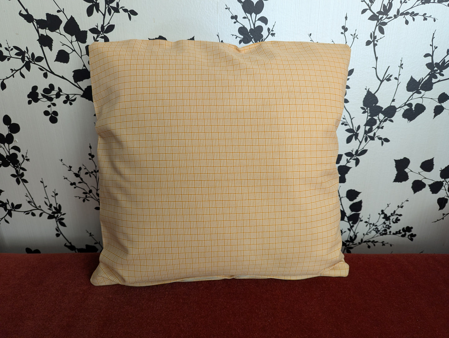 Waverly Outdoor Yellow Basket Weave Cushion Cover
