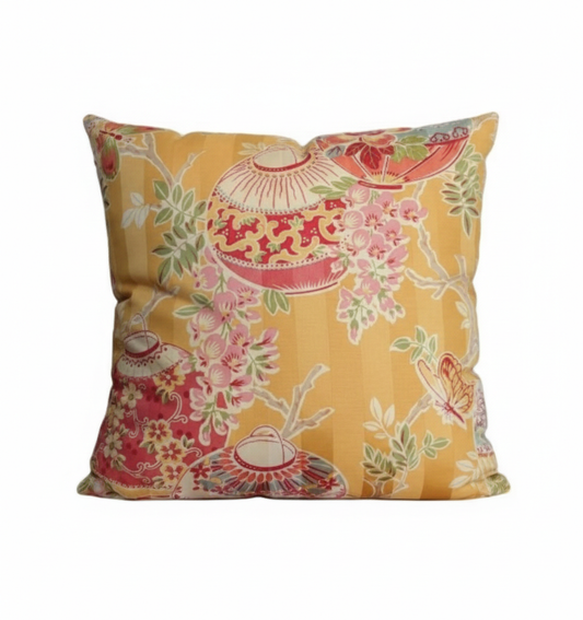 Japanese Lantern Bon-Festival Cotton Cushion Cover