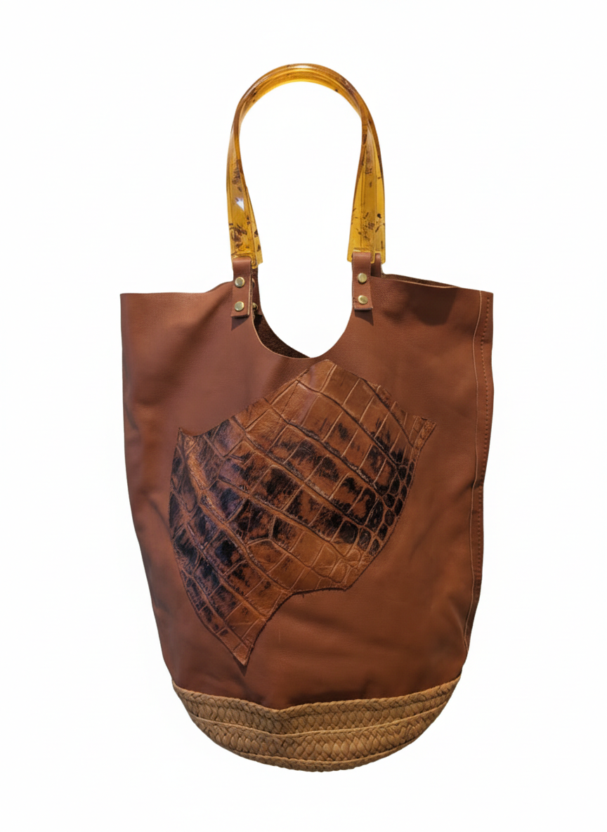 Leather Bucket Bag