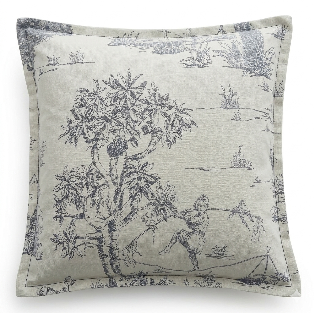 Vintage Rodolf Tahitian Circus Cushion Cover