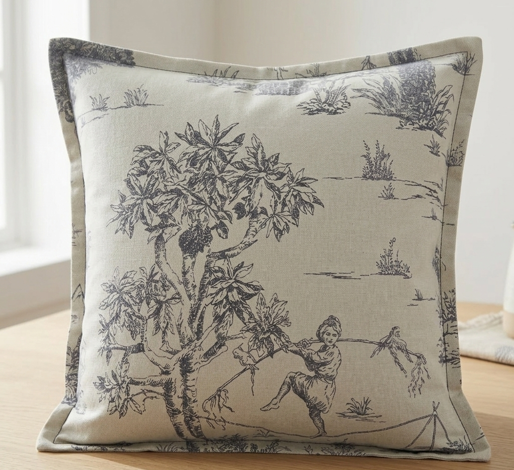 Vintage Rodolf Tahitian Circus Cushion Cover