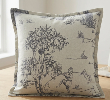 Vintage Rodolf Tahitian Circus Cushion Cover