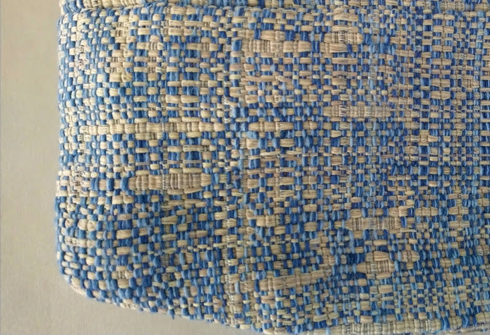 Vintage Fabricut Navy Woven Cotton Cushion Cover