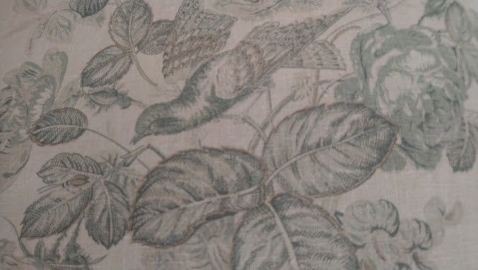 Vintage World Linen Birds Cushion Cover