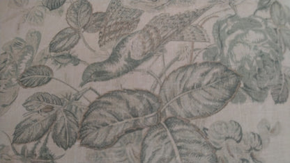 Vintage World Linen Birds Cushion Cover