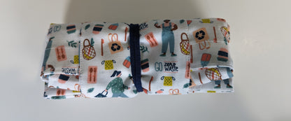 Foldable Tote Bag - Go 0 Waste Recycle Toss