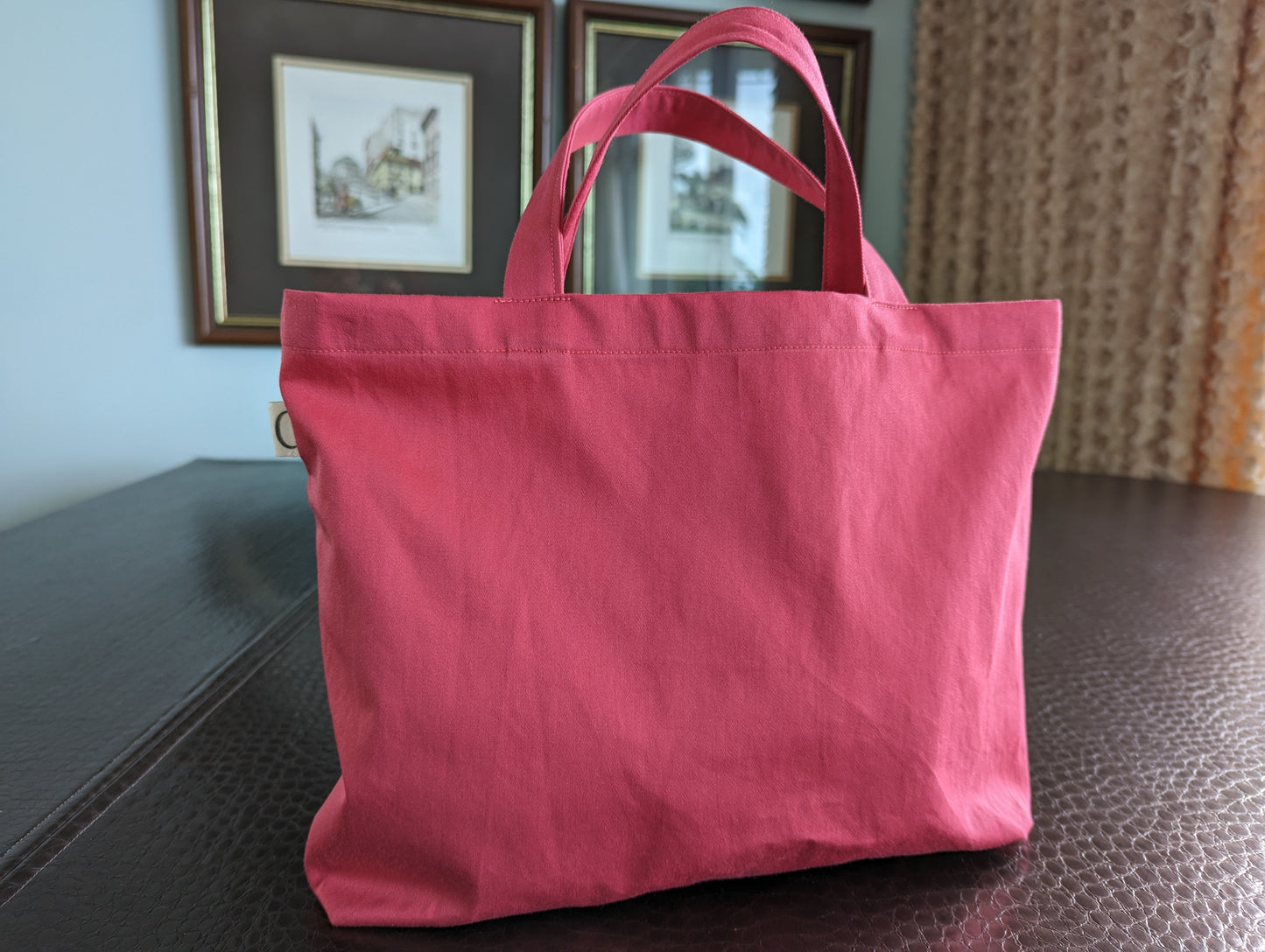 Shopping Tote Bag - Salmon Pink - M
