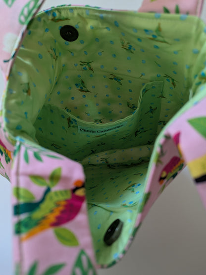 Egg Shape Tote Bag - Jungle Paradise