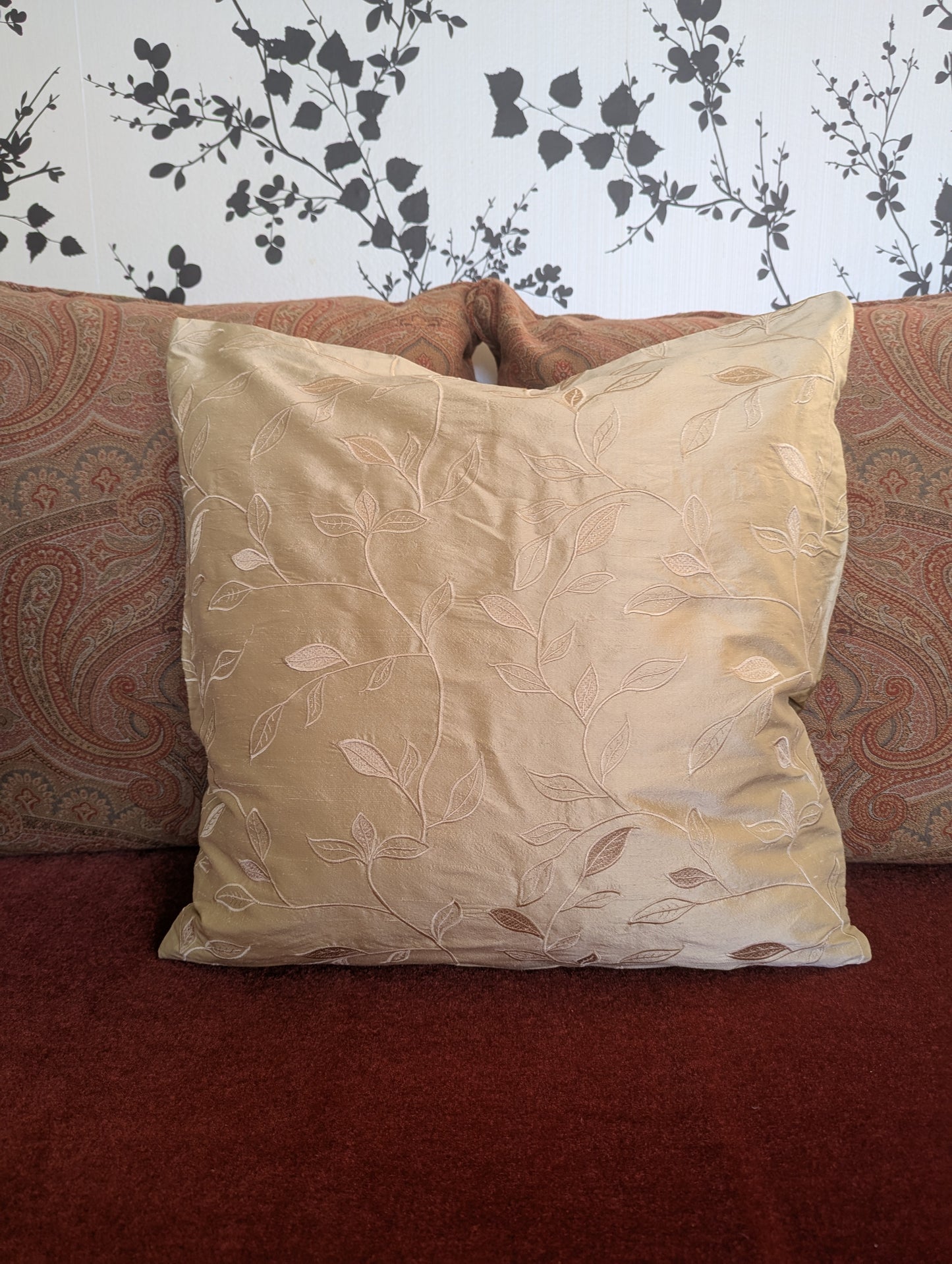 Vintage Travers Silk Cushion Cover