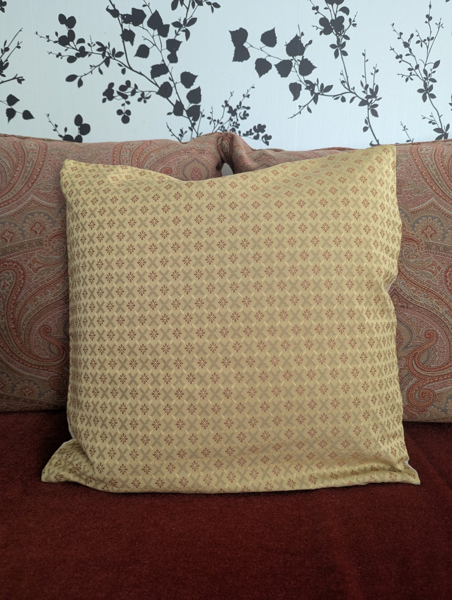 Vintage Duralee Kimono-Style Cushion Cover