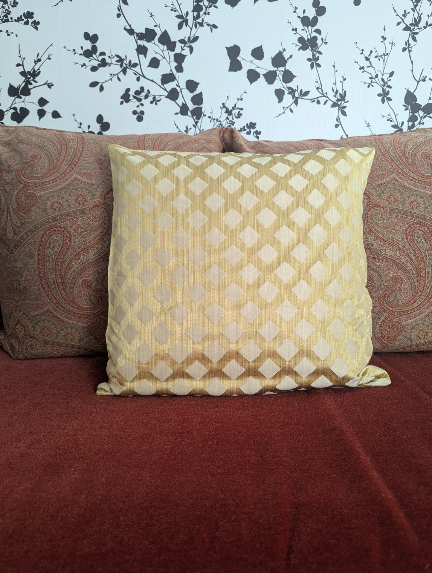 Roman Holidays Vintage Bergamo Silk Cushion Cover