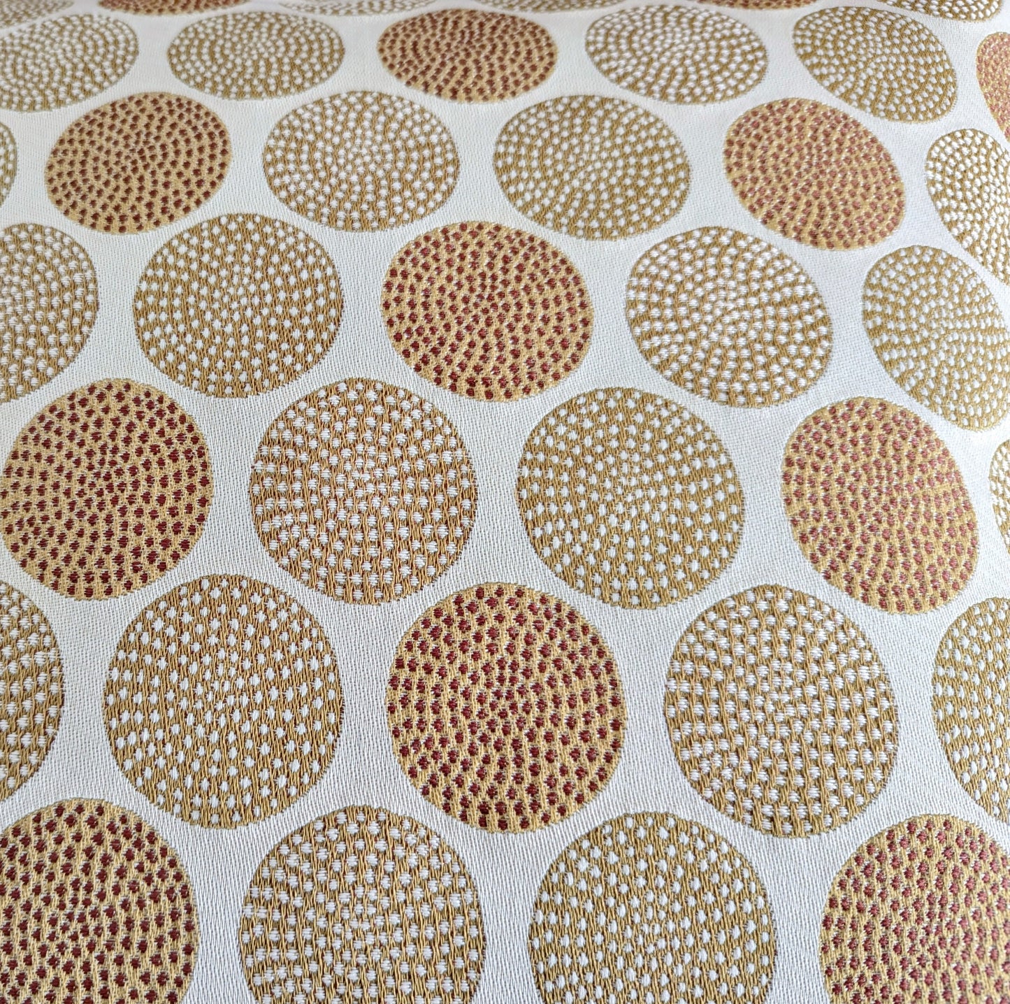 Vintage Rodolf Op-Art in Caramel Cushion Cover