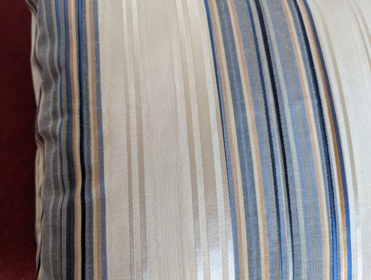 Vintage Greff Moire Largo Stripe Cushion Cover