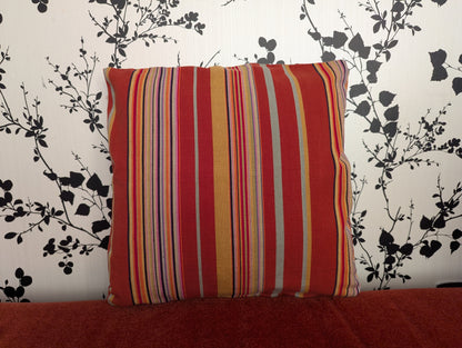 Vintage Malabar Persian Stripe Cotton Cushion Cover
