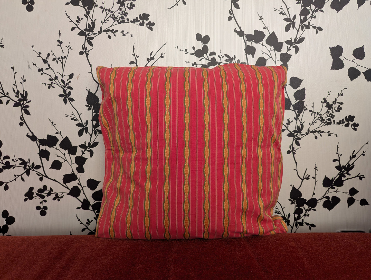 Frida Carlo Pink Serape Woven Cotton Cushion Cover