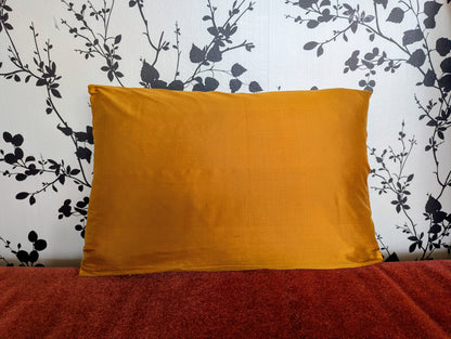 Saffron Sunset Silk Dupioni Cushion Cover