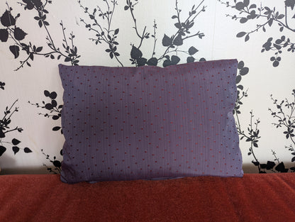 Fireflies at Twilight Dark Purple Small Dots Cushion Cover