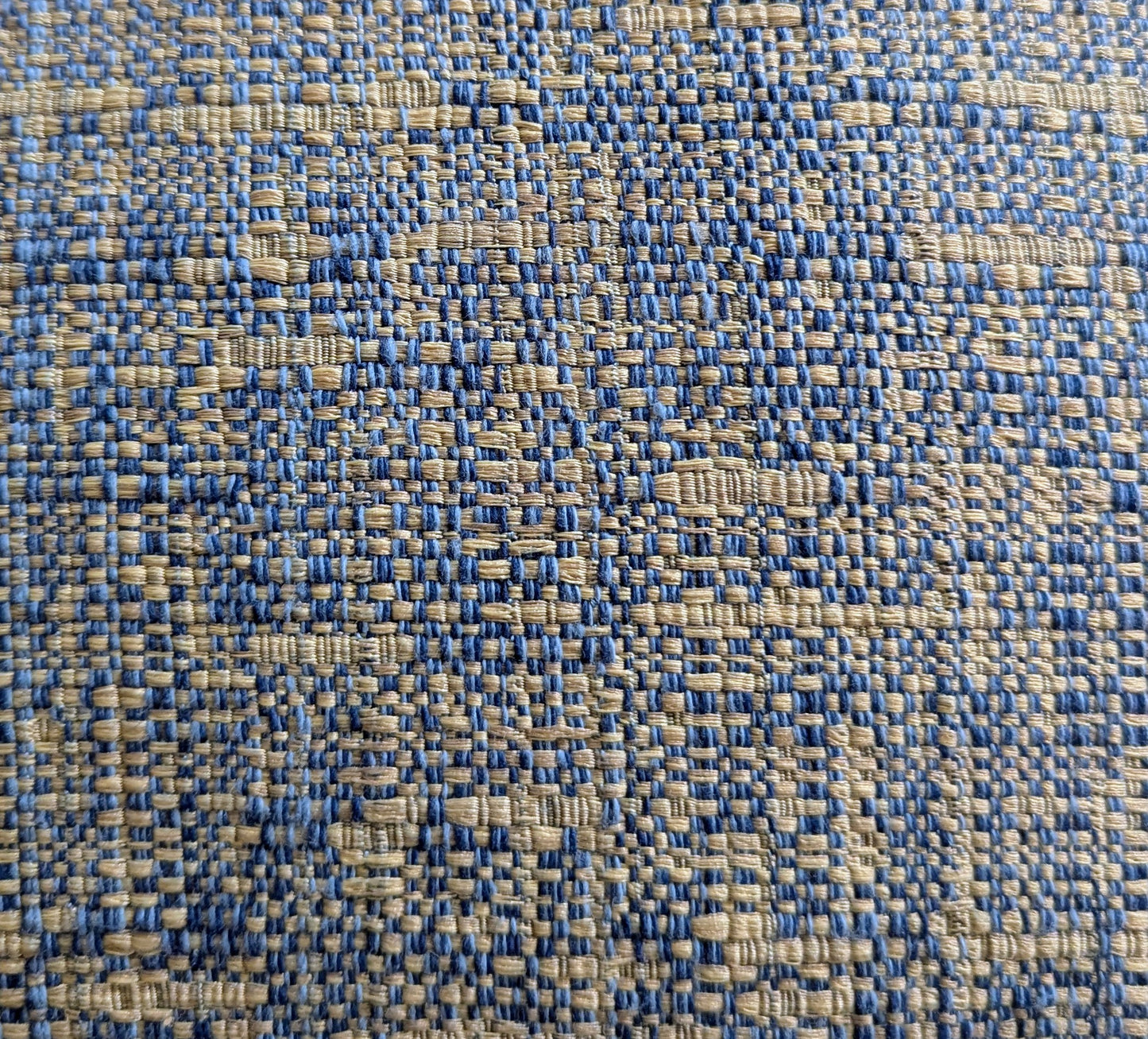 Vintage Fabricut Navy Woven Cotton Cushion Cover