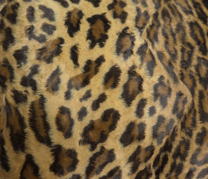 Fuzzy Leopard Pattern Woven Cushion Cover