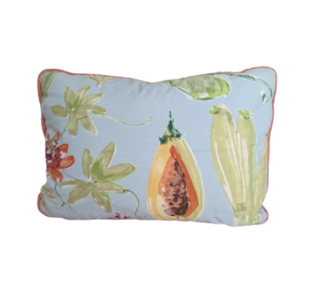 Vintage Lee Jofa Polinesian Still Life Pillow