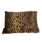 Fuzzy Leopard Pattern Woven Cushion Cover
