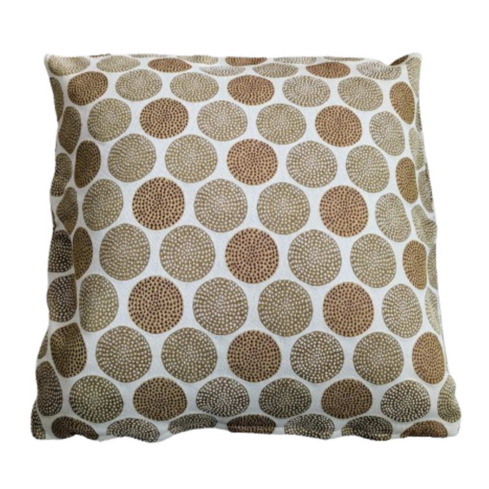 Vintage Rodolf Op-Art in Caramel Cushion Cover