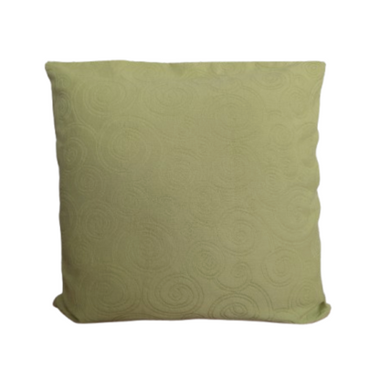 Lime Swirl Woven Cotton Cushion Cover
