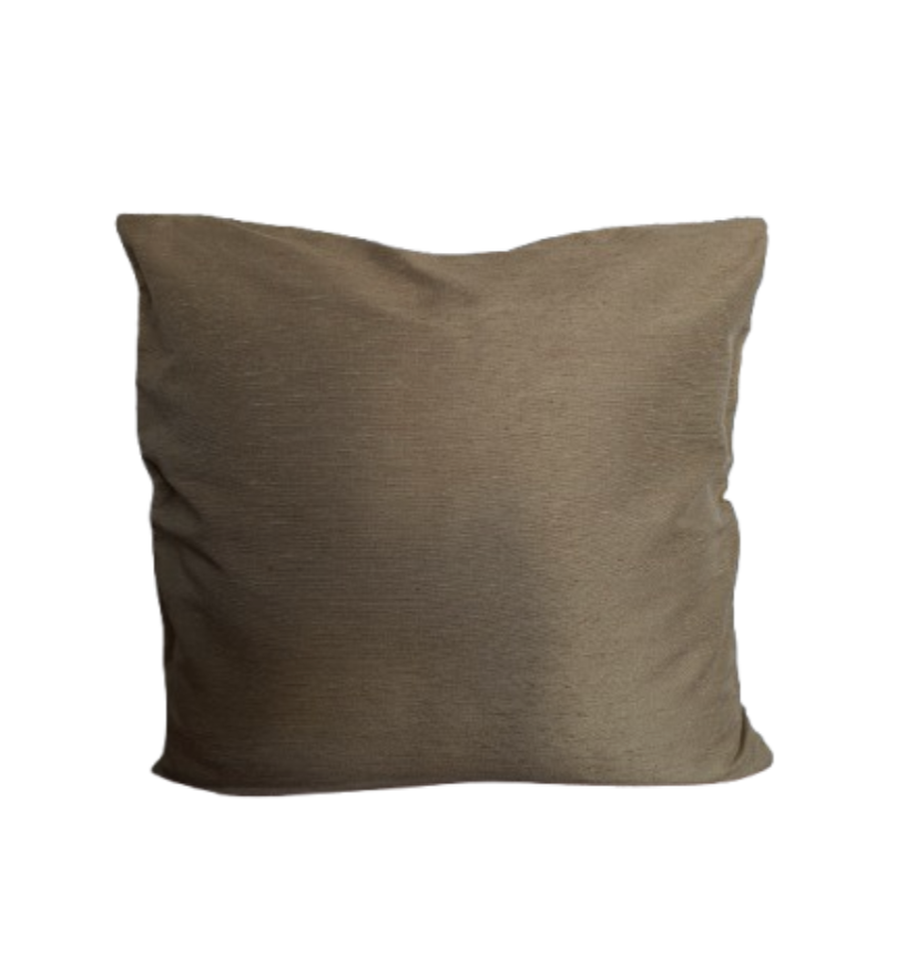 Caffe Latte Colour Raw Silk Cushion Cover