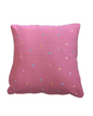 Embroidered Pink Cotton Candies Cushion Cover