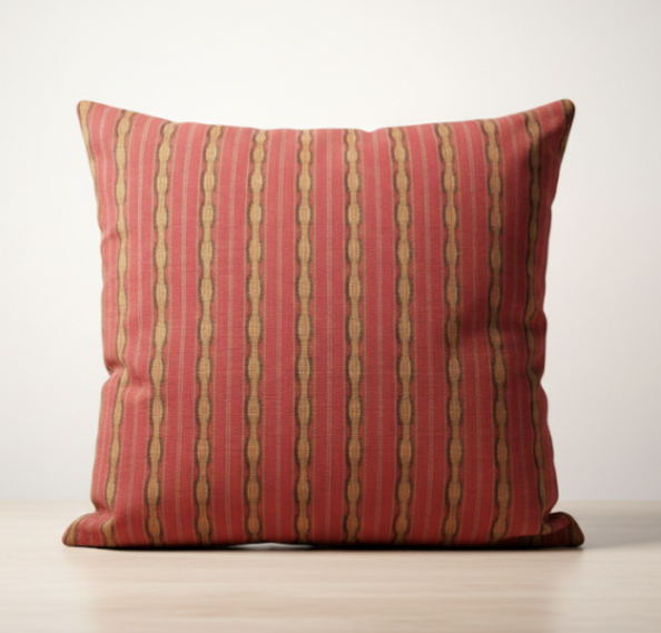 Frida Carlo Pink Serape Woven Cotton Cushion Cover