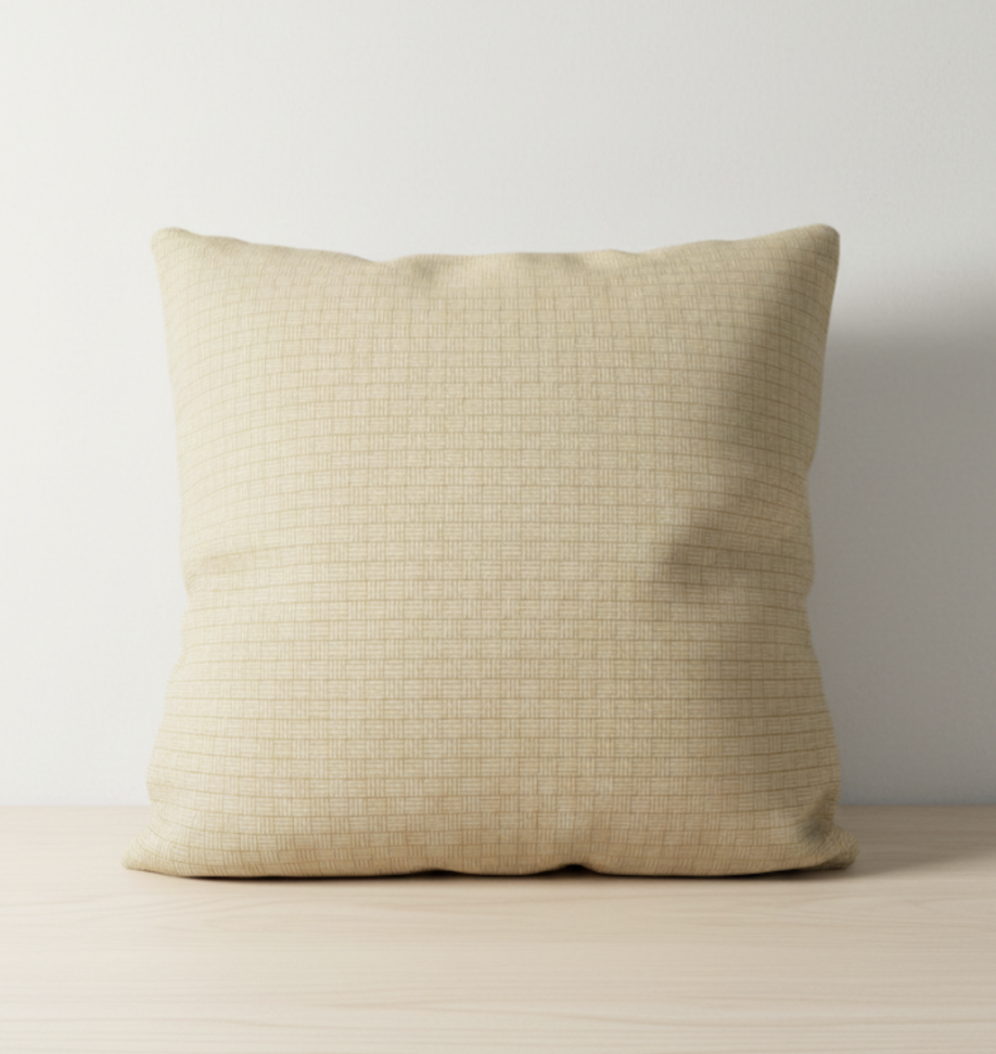 Waverly Outdoor Yellow Basket Weave Cushion Cover