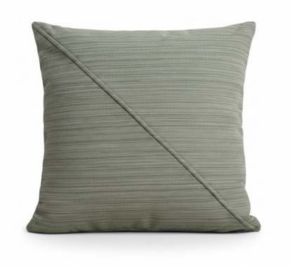 Sunbrella Outddor Green Shimofuri Piped Cushion Cover