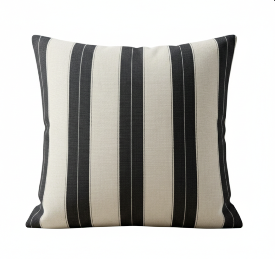 Michael Taylor Outdoor Berenson Tuxedo Stripe Cushion Cover