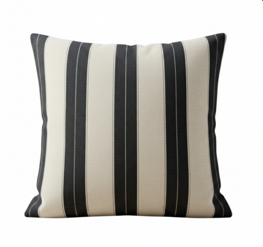Michael Taylor Outdoor Berenson Tuxedo Stripe Cushion Cover