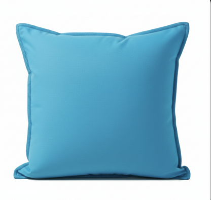 Brunschwig & Fils Outdoor Azure Blue Cushion Cover