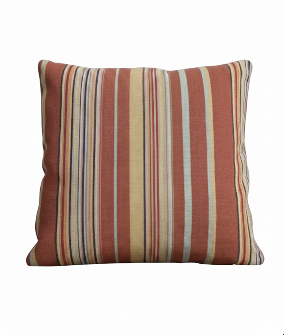 Vintage Malabar Persian Stripe Cotton Cushion Cover