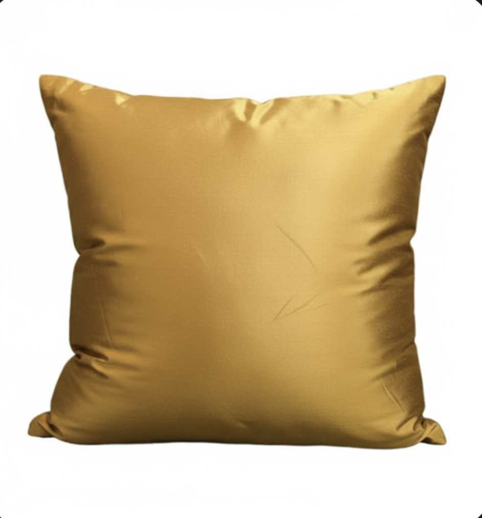 Saffron Sunset Silk Dupioni Cushion Cover