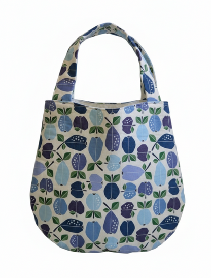 Egg Shape Tote Bag - Apple Azure