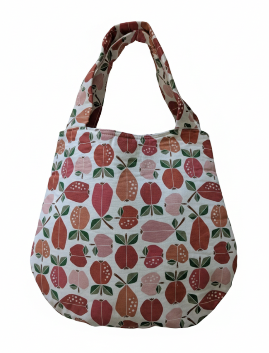 Egg Shape Tote Bag - Apple Red
