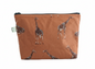 Padded Zipper Pouch - Giraffe