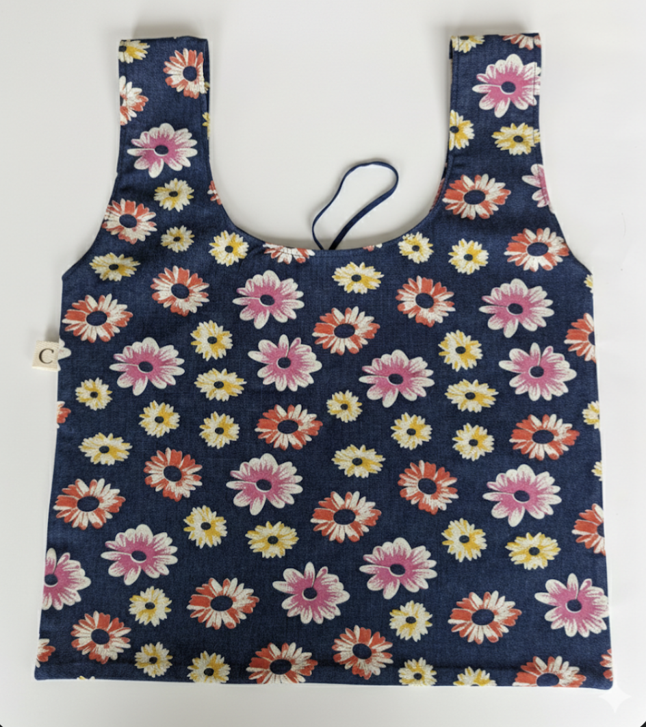 Foldable Tote Bag - Daisy field