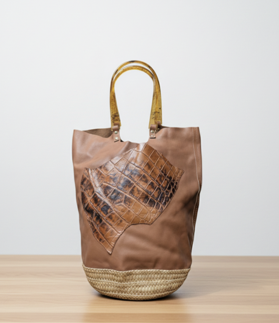 Leather Bucket Bag