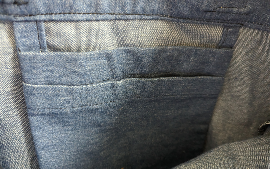 Denim Tote Bag - Jeans stitched Pockets