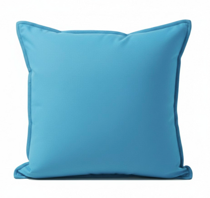 Brunschwig & Fils Outdoor Azure Blue Cushion Cover