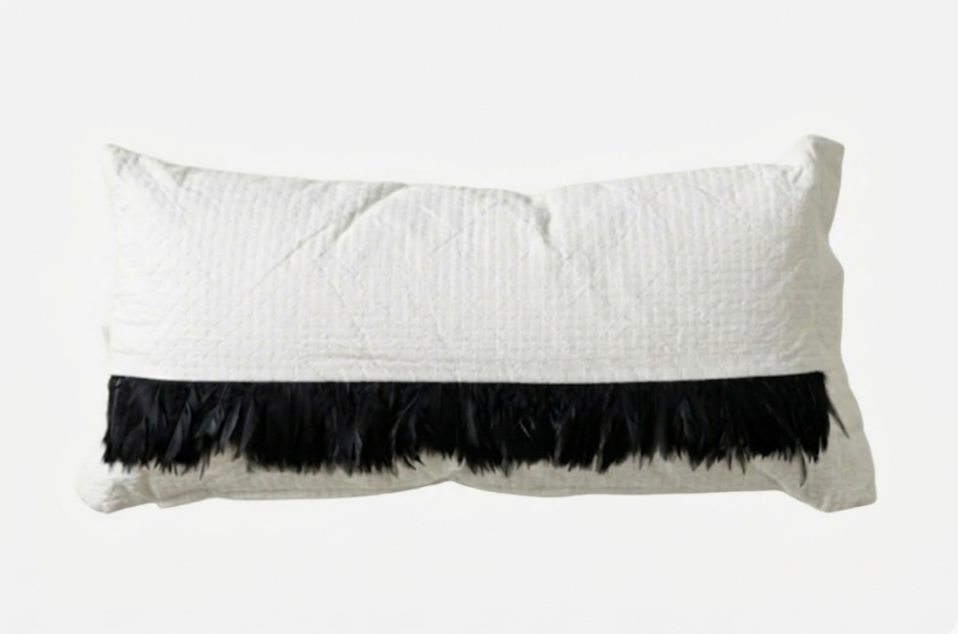 Feather Fantasy Silk Pillow